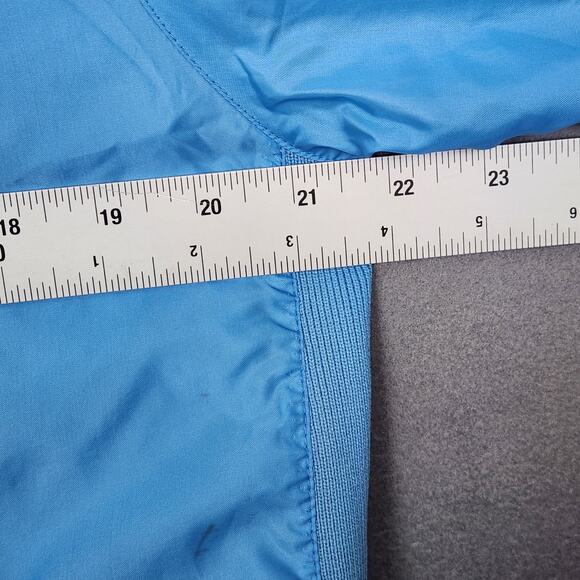 VINTAGE IZOD LACOSTE Jacket Mens Medium Blue Windbreaker 90s Retro Vented Light - Picture 3 of 15